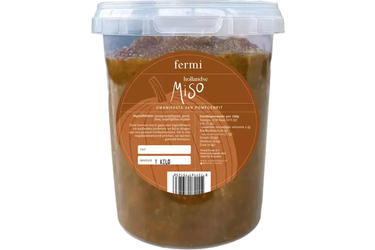Hollandse miso pompoenpit pot 1kg stuk 1